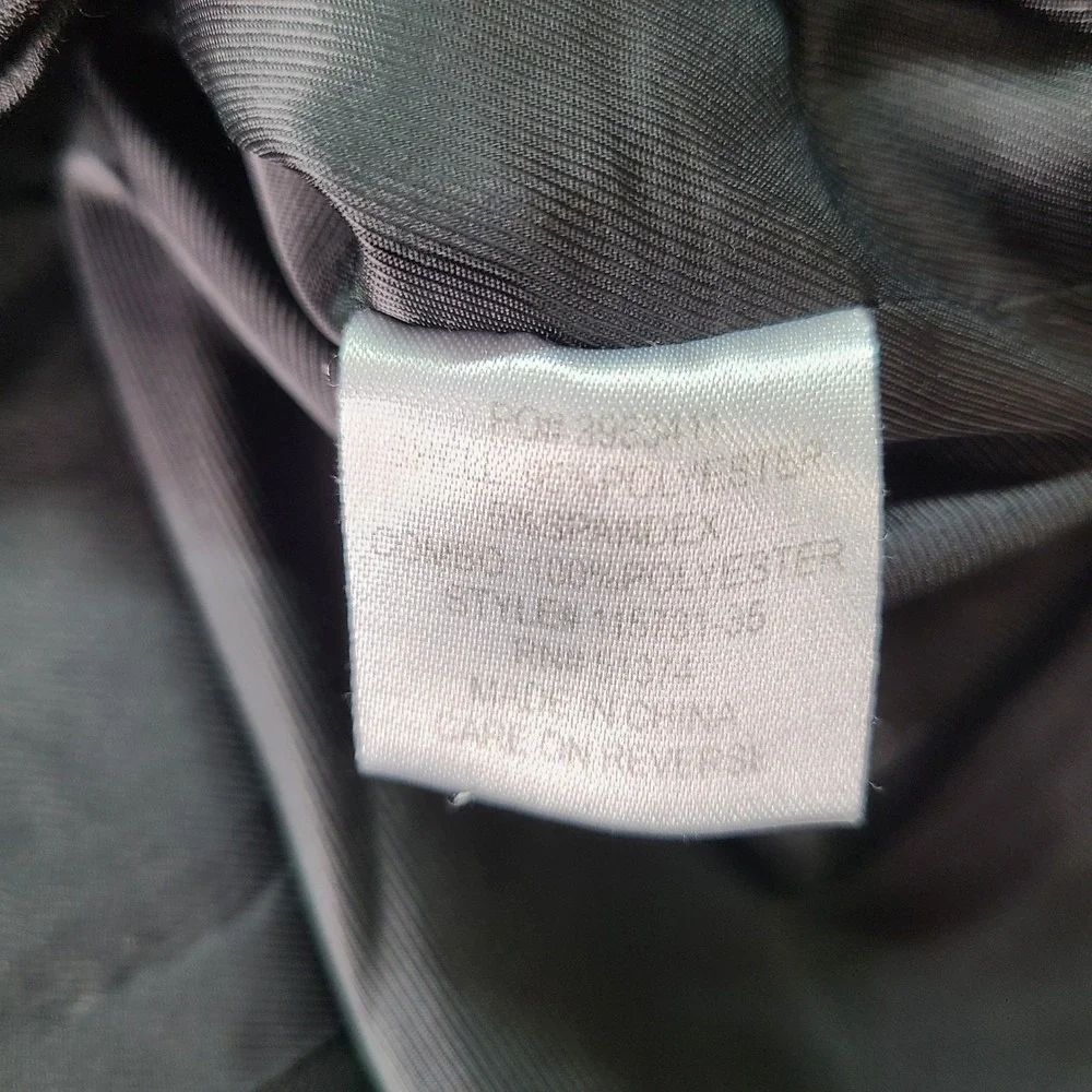 Design Collective Vest Mens Large Black Button Front Polyester Spandex Casual